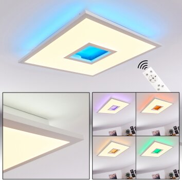 Turbala LED Panel Weiß, 2-flammig, Fernbedienung, Farbwechsler