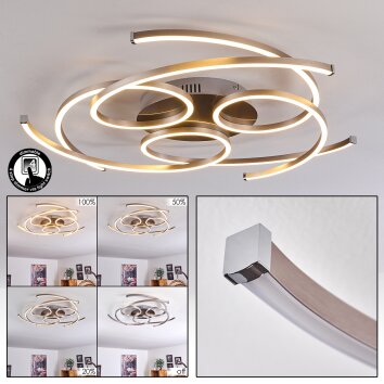 Cojcam Deckenleuchte LED Nickel-Matt, 3-flammig