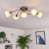 Warga Deckenleuchte LED Nickel-Matt, 5-flammig