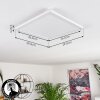 Boyero LED Panel Weiß, 1-flammig