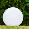 Abrela Kugelleuchte Solar LED Edelstahlfarben, 2-flammig
