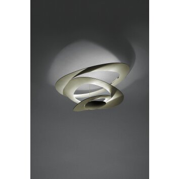 Artemide Pirce Deckenleuchte LED Gold, 1-flammig