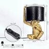 Suardi Tischleuchte Gold, 1-flammig
