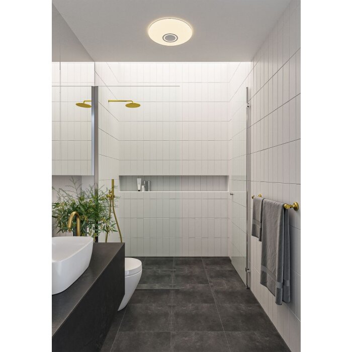 Nordlux DJAYSMART Deckepanel LED Weiß, 1-flammig, Farbwechsler