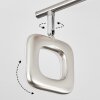 Villenauxe Deckenleuchte LED Chrom, Nickel-Matt, 2-flammig
