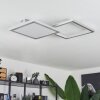 LED-Deckenleuchte Longos, dimmbar per Fernbedienung, Lichtfarbe einstellbar 2700-5500K