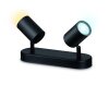 Philips WiZ IMAGEO Deckenleuchte LED Schwarz, 2-flammig