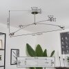 Fernandaires Deckenleuchte LED Nickel-Matt, 8-flammig