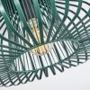 Industrial Käfig-Deckenleuchte Wemude in Grün, ø 40 cm, E27-Fassung,