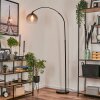 Tapitapa Bogenstehlampe Schwarz, 1-flammig
