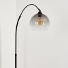 Tapitapa Bogenstehlampe Schwarz, 1-flammig