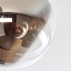 Retro-Cluster-Deckenleuchte Gastor mit fünf kugelförmigen Schirmen in runder Bauform