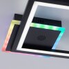 Leuchten Direkt MUSIKA Deckenleuchte LED Schwarz, 1-flammig, Fernbedienung, Farbwechsler
