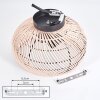 Brandala Deckenleuchte 30 cm Schwarz, 2-flammig