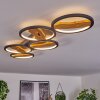 LED Deckenleuchte Cornol mit ovalen LED-Ringen, verstellbar, 3000K warmweiß