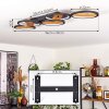 LED Deckenleuchte Cornol mit ovalen LED-Ringen, verstellbar, 3000K warmweiß