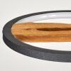 Cornol Pendelleuchte LED Naturfarben, Schwarz, 1-flammig