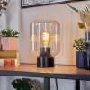 Moruja Tischleuchte Glas 13cm Schwarz, 1-flammig