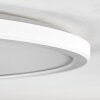 Moderne flache runde LED-Deckenleuchte Endrup in Weiß, 3000 Kelvin warmweiß, dimmbar, ø 42 cm