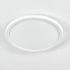 Flache runde LED-Deckenleuchte Endrup mit moderner Bauform, ø 29,5 cm, 3000K warmweiß