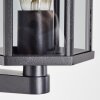 Monfanim Laternen-Außenwandleuchte in Käfigoptik mit Rauchglas, E27, IP44