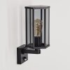 Monfanim Laternen-Außenwandleuchte in Käfigoptik mit Rauchglas, E27, IP44