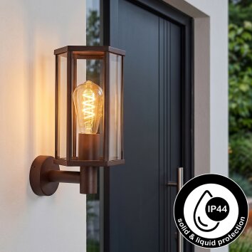 Monfanim Außenwandleuchte Rostfarben, 1-flammig