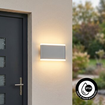Gamas Außenwandleuchte Weiß, 1-flammig
