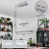 LED Hängeleuchte Ortan mit Glas Kristalle, Lichtfarbe 2700-5000K, höhenverstellbar