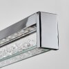 LED Hängeleuchte Ortan mit Glas Kristalle, Lichtfarbe 2700-5000K, höhenverstellbar