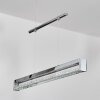 LED Hängeleuchte Ortan mit Glas Kristalle, Lichtfarbe 2700-5000K, höhenverstellbar