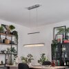 LED Hängeleuchte Ortan mit Glas Kristalle, Lichtfarbe 2700-5000K, höhenverstellbar