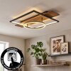 Pompu Deckenleuchte LED Braun, Holzoptik, Schwarz, 1-flammig