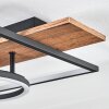 Pompu Deckenleuchte LED Braun, Holzoptik, Schwarz, 1-flammig