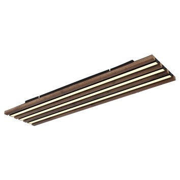 Globo Hayden Deckenleuchte LED Naturfarben, Schwarz, 1-flammig
