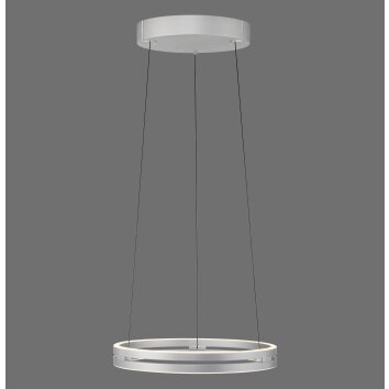 Paul Neuhaus PURE E-Loop Pendelleuchte LED Silber, 2-flammig, Fernbedienung