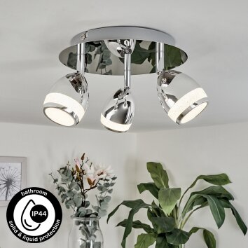 Morges Deckenleuchte LED Chrom, 3-flammig