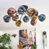 Ripoll Deckenleuchte Glas 15 cm Blau, Gold, Kupferfarben, 12-flammig