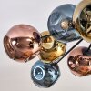 Ripoll Deckenleuchte Glas 15 cm Blau, Gold, Kupferfarben, 12-flammig