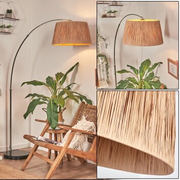 Granja Bogenlampe 45 cm Chrom, Schwarz, 1-flammig