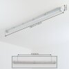 Ilena Deckenleuchte LED Grau, 1-flammig