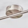 Firan Deckenleuchte LED Nickel-Matt, 2-flammig