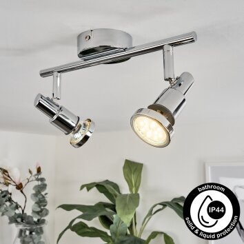 Morges Deckenleuchte LED Chrom, 2-flammig