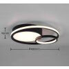 Reality Vuelta Deckenleuchte LED Schwarz, 1-flammig