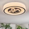Jalon Deckenleuchte 38,5 cm LED Weiß, 1-flammig, Fernbedienung
