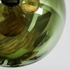 Gastor Deckenleuchte Glas 15 cm Blau, Grün, Kupferfarben, 3-flammig