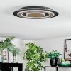 Lidor Deckenleuchte LED Schwarz, 1-flammig