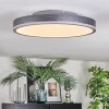 Salmi Deckenpanel LED Grau, Silber, 1-flammig, Fernbedienung