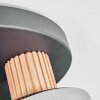 Mador Deckenleuchte Naturfarben, Schwarz, 3-flammig