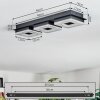 Walon Deckenleuchte LED Schwarz, 1-flammig